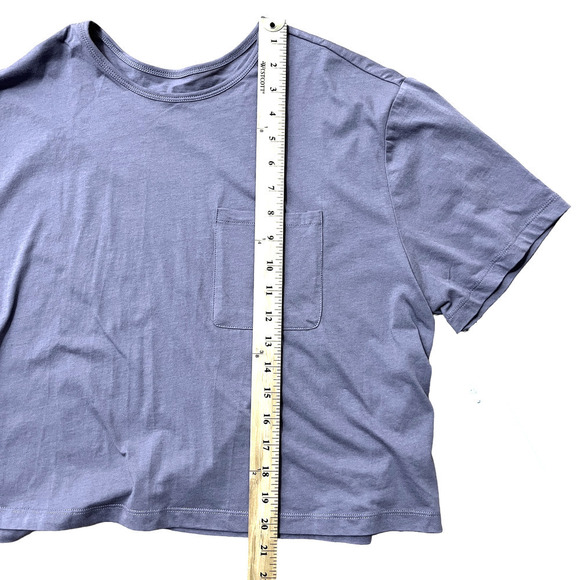 Johnny Was Calme NWT Boxy Pocket Tee Cotton Lavender Purple Medium - Picture 8 of 9